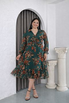 Picture of CURVY GIRL CHIFFON DRESS